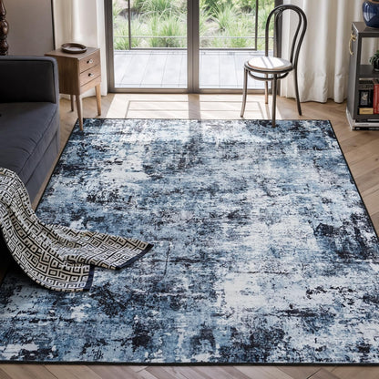 Modern Abstract Washable Area Rug