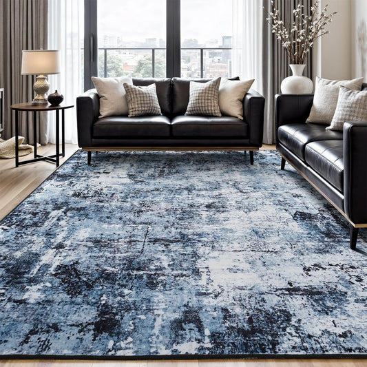 Modern Abstract Washable Area Rug