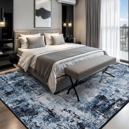 Modern Abstract Washable Area Rug